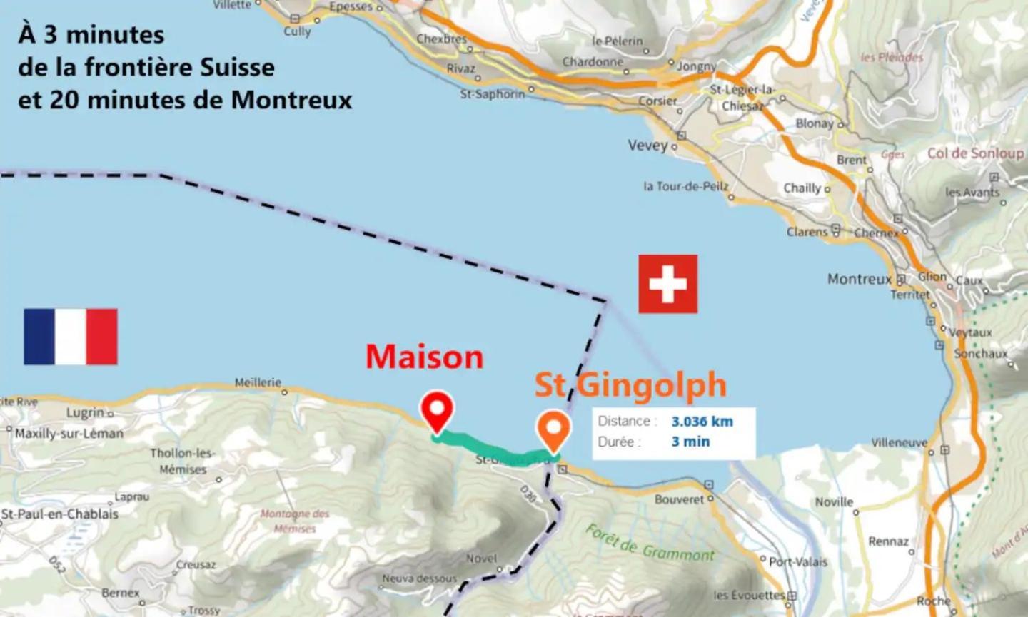Chez Malou & Hugo Vue Lac Proche Suisse & Stations ! Saint-Gingolph Kültér fotó